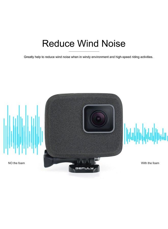 GEPULY 2Pack Windslayer Housing Frame Case Wind Cover For Gopro Hero 7 6 5 Black Reduces Wind Noise For Optimal Audio Recording  - Image 3