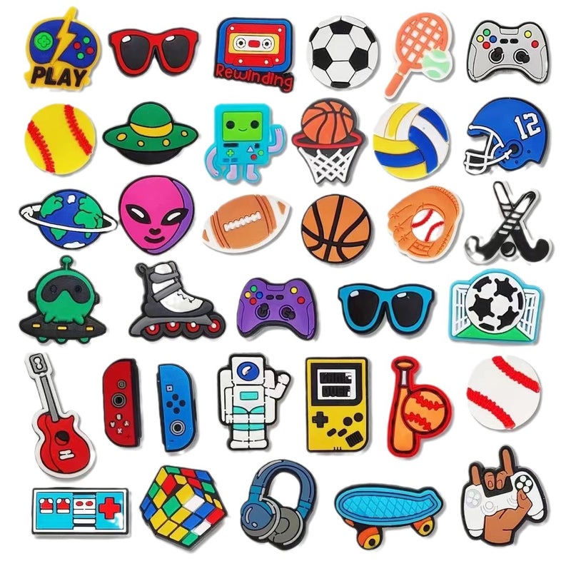 New Game Controller Astronaut Series Hole Shoe Flower Pvc Hole Shoe Flower Shoe Buckle Diy Accessories - Image 4