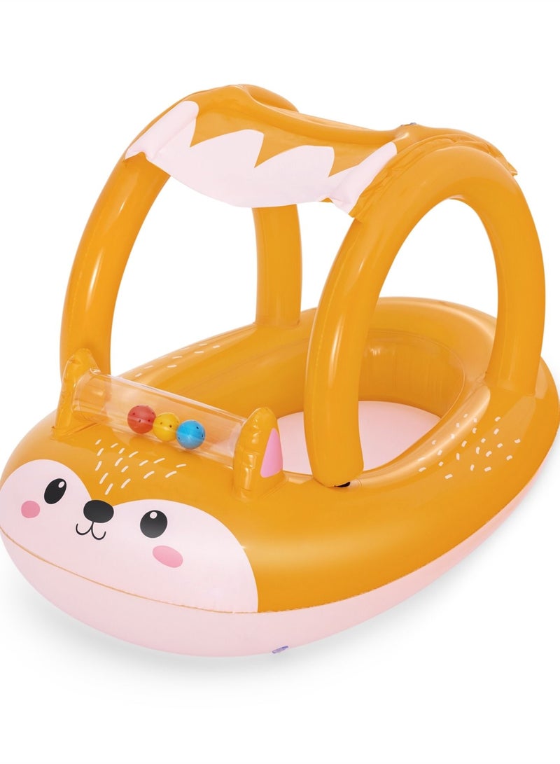 بست واي قارب فوكس ودّي للأطفال قابل للنفخ مع مظلة شمسية - 34168 - Image 2