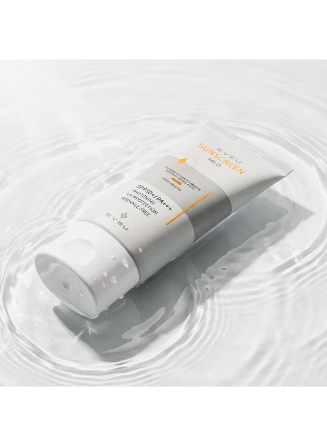 ايفيو واقي الشمس ايفيو الكوري 70مل بخلاصة خفيفة  - حماية من UVA وUVB بعامل حماية SPF50+/PA+++ - Image 1