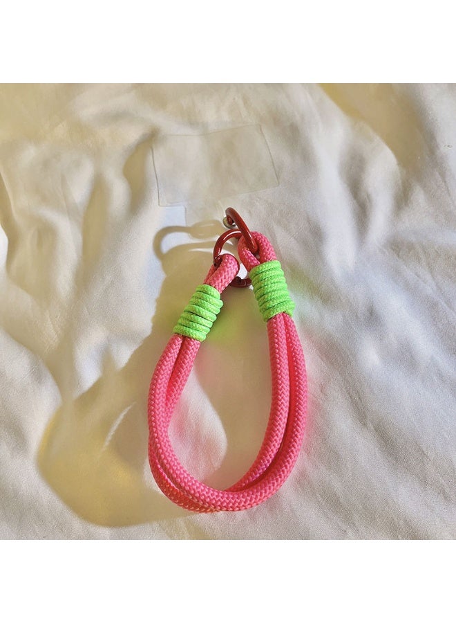 NIBEMINENT Beaded Phone Lanyard, Anti Lost Removable Wrist Strap, Hand Weaving Bracelet Pendant, Phone Keychain Lanyard - Image 1