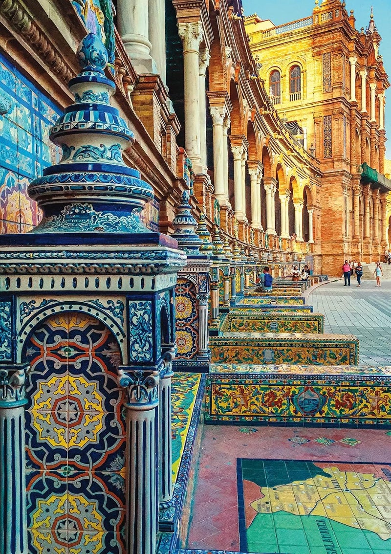 Buffalo Games - blanc - Spanish Tiles - 500 Piece Jigsaw Puzzle , White - Image 2