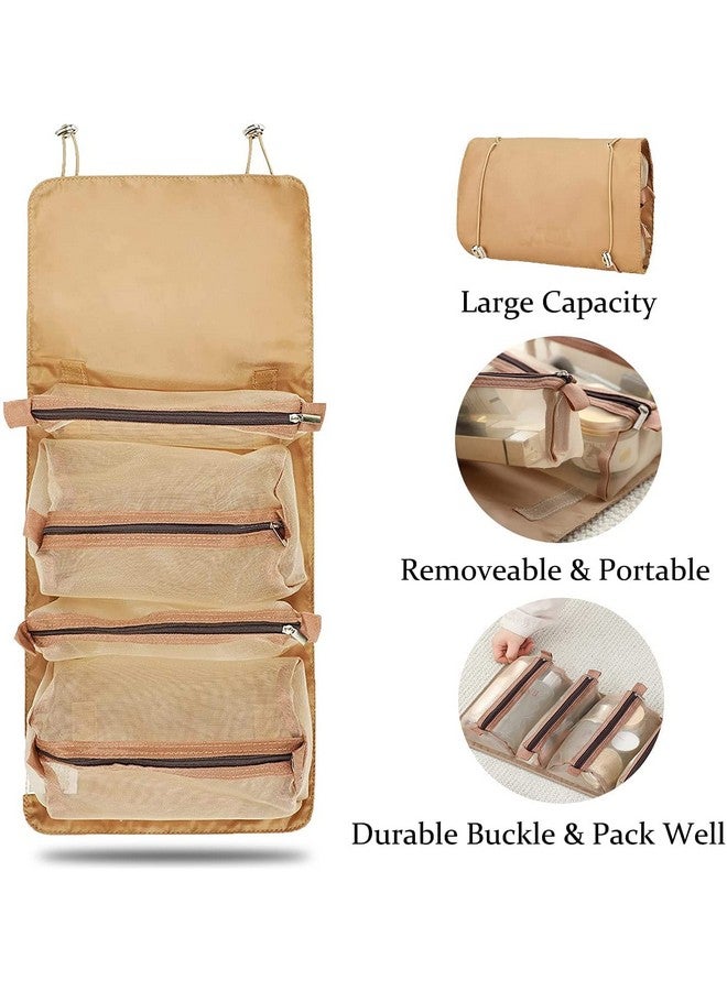 black sparrow 4 in 1 Large Cosmetic Mesh Bag/Makeup Organizer/Toiletry Pouch for Men and Women/Portable Travel Bag - Image 5