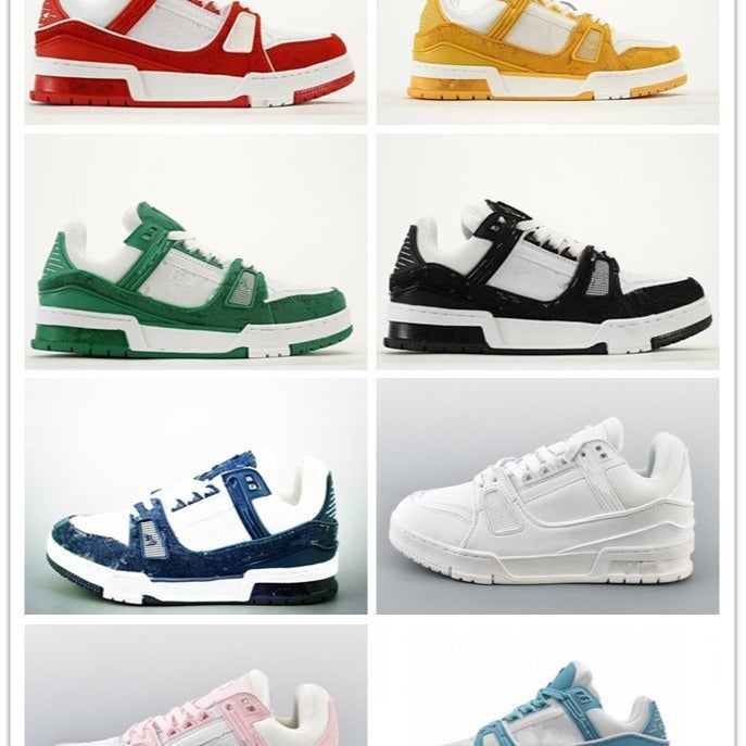 For Putian Factory Donkey Trainer White Cement White Shoes Denim Leather Fashion Casual Shoes - Image 2