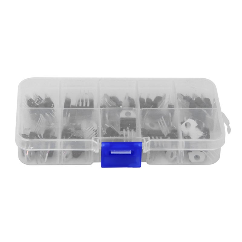 Transistor Classification Kit 50-Piece Silicon Complete Models LM317T L7805 L7806 L7808 L7809 L7810 L7812 L7815 L7818 L7824 - Clearly Marked Easy to Use - Strict Quality Control for Practical Applicat - Image 2