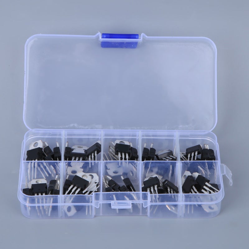 Transistor Classification Kit 50-Piece Silicon Complete Models LM317T L7805 L7806 L7808 L7809 L7810 L7812 L7815 L7818 L7824 - Clearly Marked Easy to Use - Strict Quality Control for Practical Applicat - Image 4