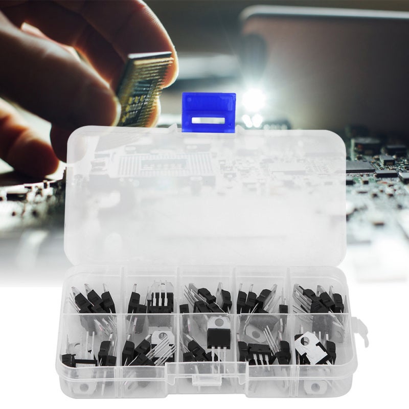 Transistor Classification Kit 50-Piece Silicon Complete Models LM317T L7805 L7806 L7808 L7809 L7810 L7812 L7815 L7818 L7824 - Clearly Marked Easy to Use - Strict Quality Control for Practical Applicat - Image 5