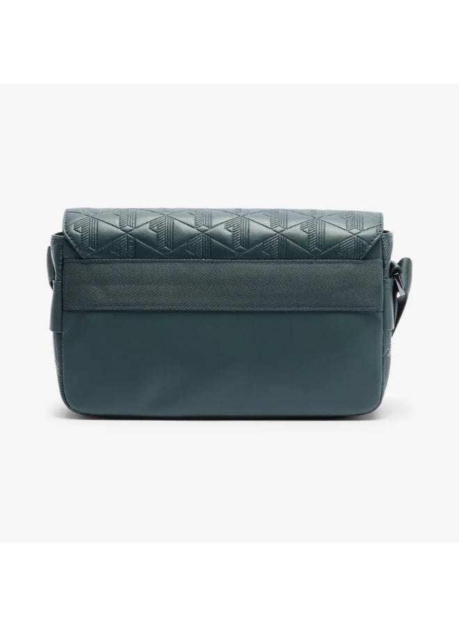 لاكوست حقيبة جلدية مونوغرام بغطاء إغلاق - Image 2