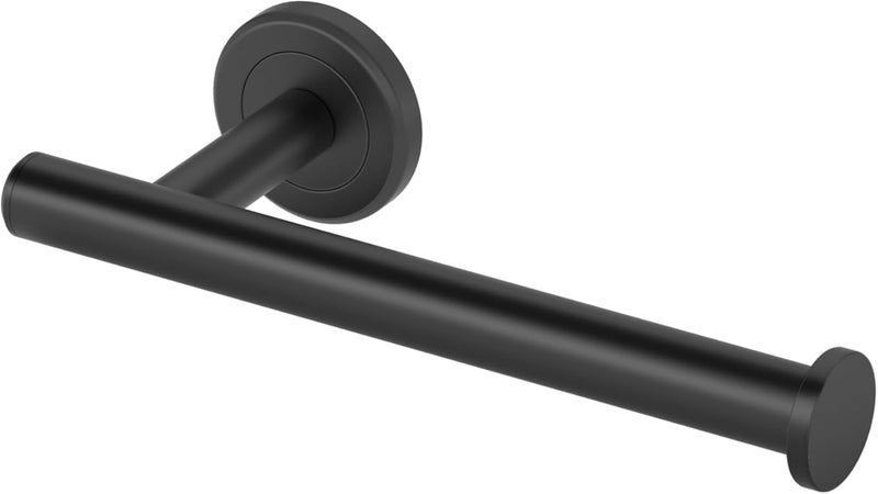 Gatco 4241MXB Latitude II Hand Towel Bar 8 Matte BlackWall Mounted Single Hand Towel Holder for Bathroom