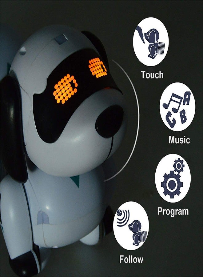 Dollox Robot Dog Remote Control Dachshund Puppy, RC Robotic Interactive Intelligent Walking Dancing Doggy Programmable Electronic Pet Toy with Music for Kids Age 6, 7, 8, 9, 10 Year Old - Image 2
