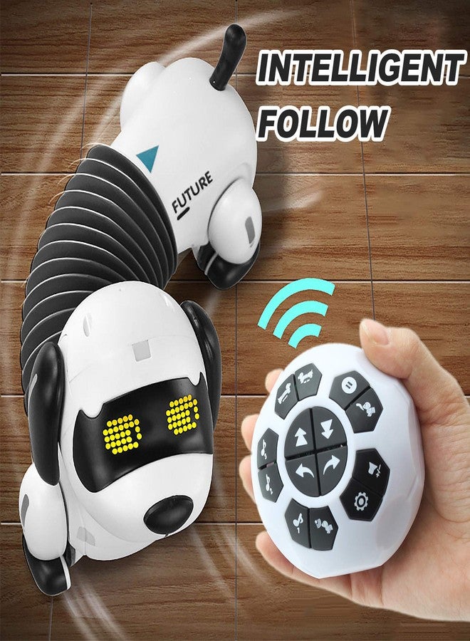 Dollox Robot Dog Remote Control Dachshund Puppy, RC Robotic Interactive Intelligent Walking Dancing Doggy Programmable Electronic Pet Toy with Music for Kids Age 6, 7, 8, 9, 10 Year Old - Image 4