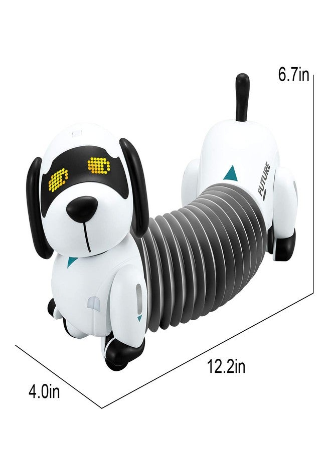 Dollox Robot Dog Remote Control Dachshund Puppy, RC Robotic Interactive Intelligent Walking Dancing Doggy Programmable Electronic Pet Toy with Music for Kids Age 6, 7, 8, 9, 10 Year Old - Image 5
