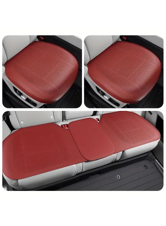 Emma Orange Full Cover Car Seat Cushion Breathable Comfortable Wear Resistant Easy To Clean For Front Car Seats - Image 4