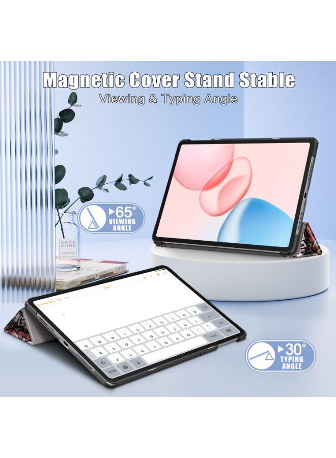 Tablet Case For Honor Pad 10 12.1 Inch 2025 Multi-Viewing Angles All New PU Leather Smart Cover with Auto Sleep Wake Feature Slim Flip Shell Case for Honor Pad 10 12.1" Accessories (Graffiti) - Image 2