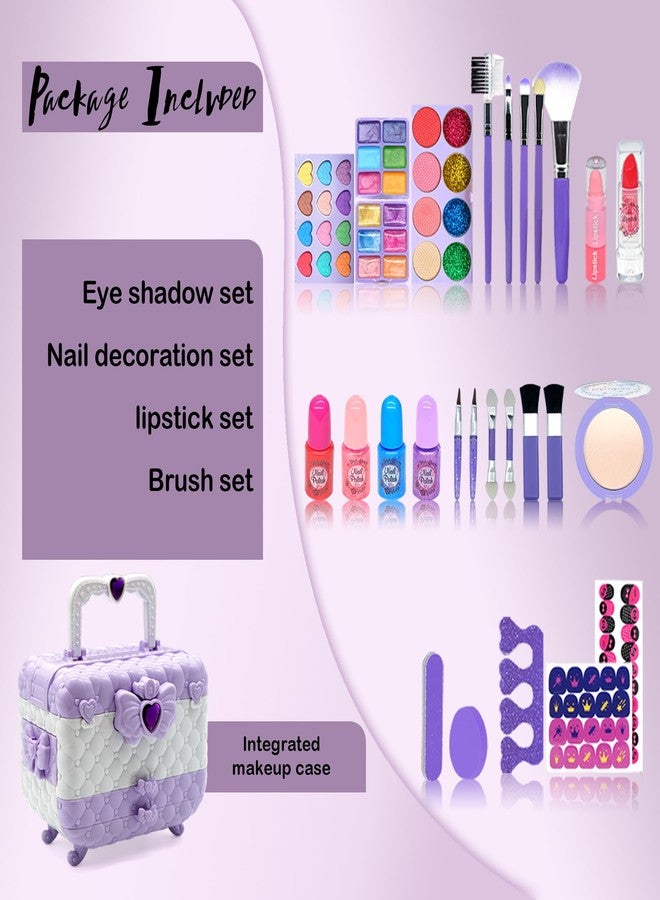 ROKKES Kids Makeup Sets for Girls - Kids Makeup Kit Girls Toys, Maquillaje para Niñas,Best Toys for Little Girl,Play Make Up Kit, Princess Toddler Kid Stuff Ages4-12 Year Old Girl Birthday Gifts - Image 2
