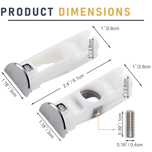 TOHAXPLS DA61-07540A Freezer Door Handle Support Kit Refrigerator Replacement Handle Parts for Refrigerator Compatible with Samsung PS4145181 6009-001526 AP5578979 3160453 DA67-02787A - Image 2