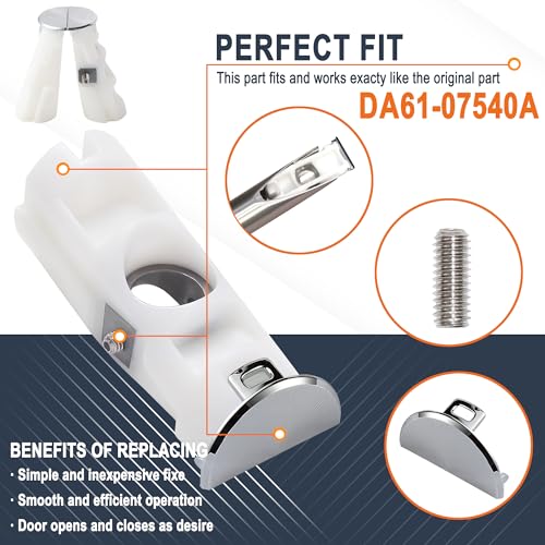 TOHAXPLS DA61-07540A Freezer Door Handle Support Kit Refrigerator Replacement Handle Parts for Refrigerator Compatible with Samsung PS4145181 6009-001526 AP5578979 3160453 DA67-02787A - Image 3