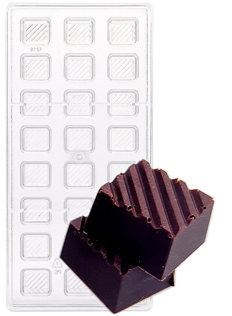 Acrylic Chocolate Mold In The Shape Of square 27.5 X 13.5 Cm - Image 1