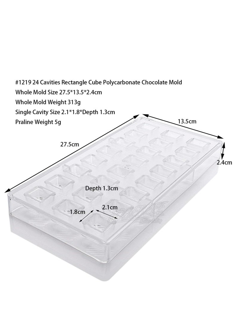 Acrylic Chocolate Mold In The Shape Of square 27.5 X 13.5 Cm - Image 2
