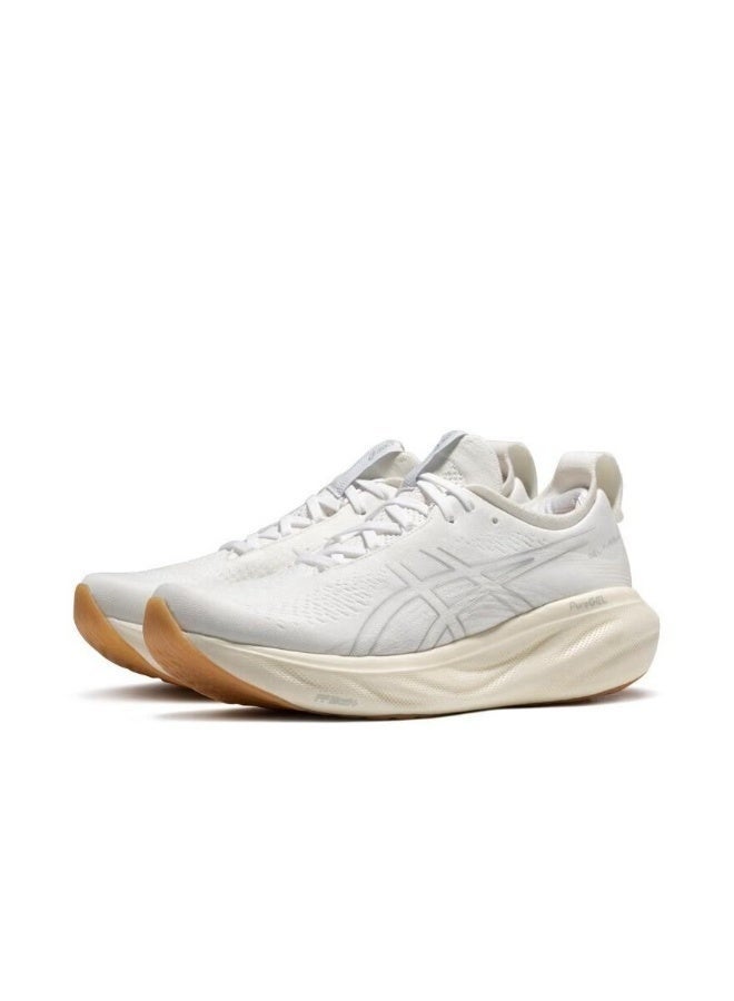 Onitsuka Tiger Men Gel-Nimbus 25 Outdoor Running Sneakers White - Image 2