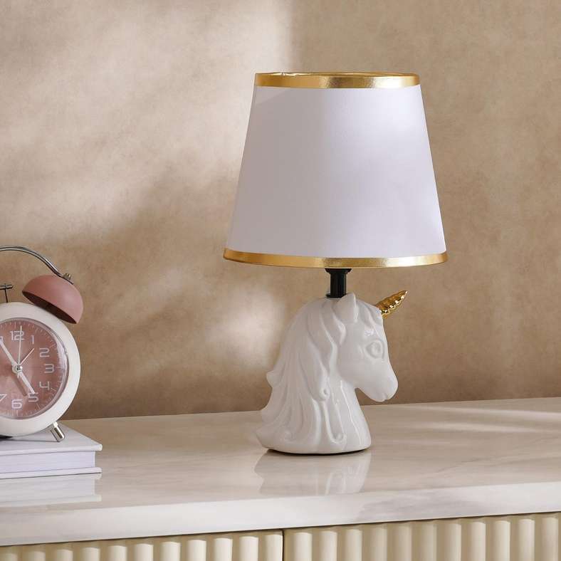 Pan Home Unicorn Table Lamp - White - Image 1