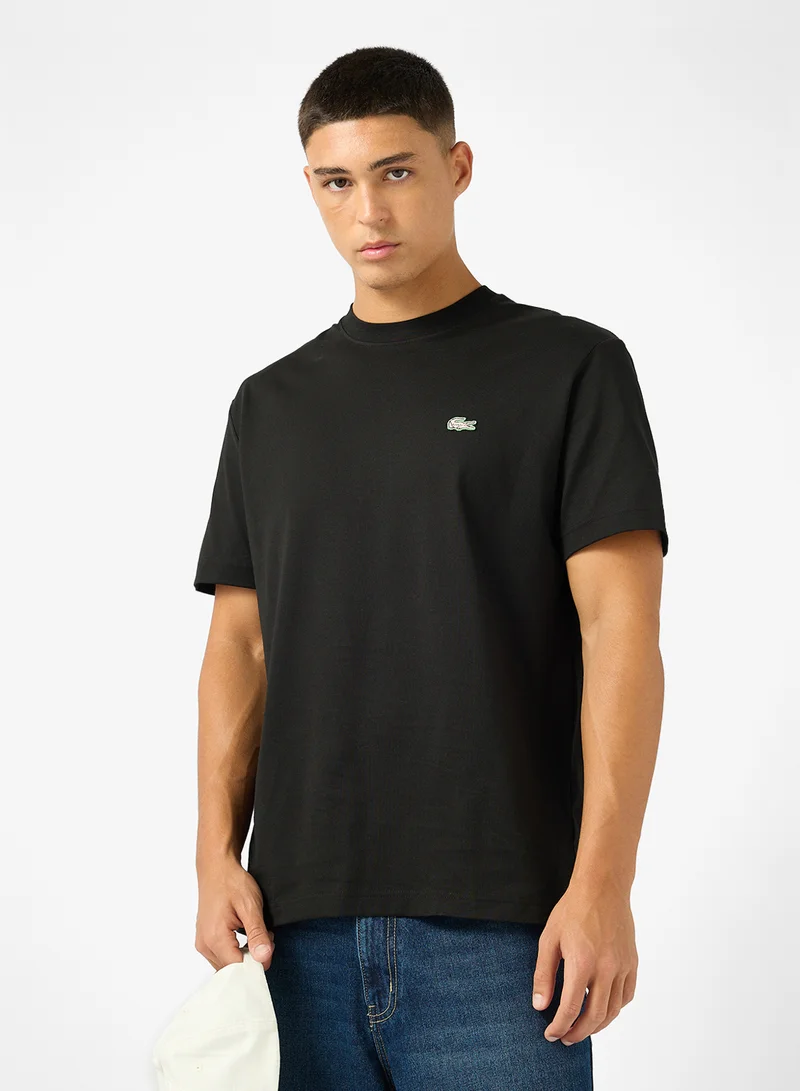 LACOSTE Classic Fit Printed Crew Neck T-Shirt