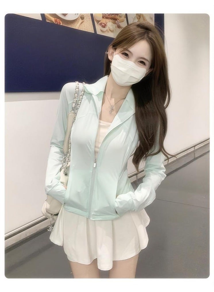 Fashionable And Minimalist Women's Sun Protection Clothing, UPF 50+ Long Sleeved Sun Protection Jacket  - Image 1