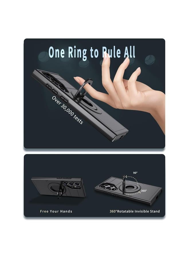 اس-توب جراب لهاتف Samsung Galaxy S24 Ultra 5G Armor MagSafe Ring Holder - Image 5
