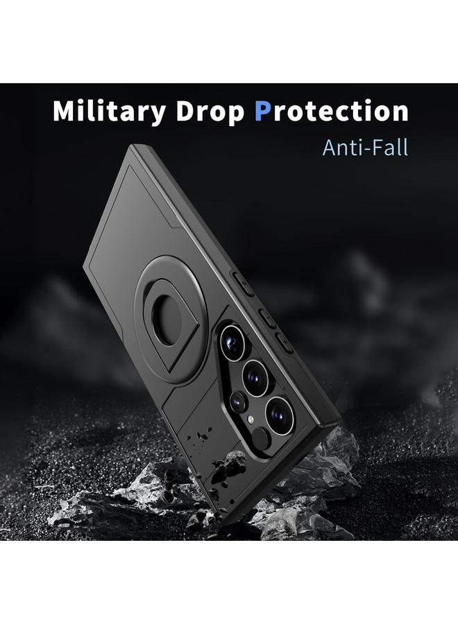 اس-توب جراب لهاتف Samsung Galaxy S24 Ultra 5G Armor MagSafe Ring Holder - Image 2