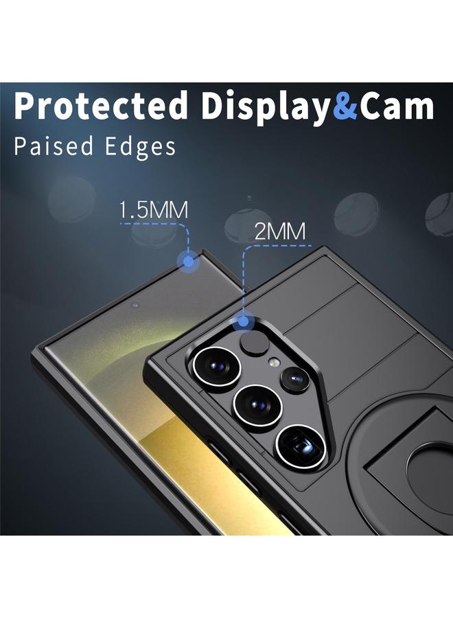 اس-توب جراب لهاتف Samsung Galaxy S24 Ultra 5G Armor MagSafe Ring Holder - Image 3