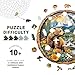 Purdicra Wooden Puzzles for Adults Majestic Bear Jigsaw Puzzles with Unique Animal Shape Wood Challenging Puzzles Ideal for Adults Christmas Birthday Gifts for Family Puzzle Game Lovers 85x82 100pcs - Image 4