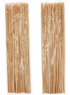 GO2CAMPS GO2CAMPS Barbeque Round Bamboo Stick 50-Pieces Set, 35 cm x 5.0 cm Size  - Image 1