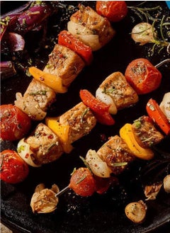 GO2CAMPS GO2CAMPS Barbeque Round Bamboo Stick 50-Pieces Set, 35 cm x 5.0 cm Size  - Image 2