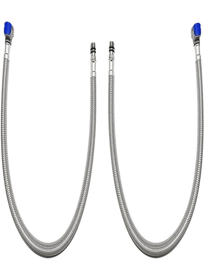HOMYEP Quick Connect Faucet Water Supply Lines for Widespread Bathroom Faucets, 2 Pack Fast Joint Water Hose Replacement for Wide Spread Bathroom Sink Faucet, 20 Inch - Image 1