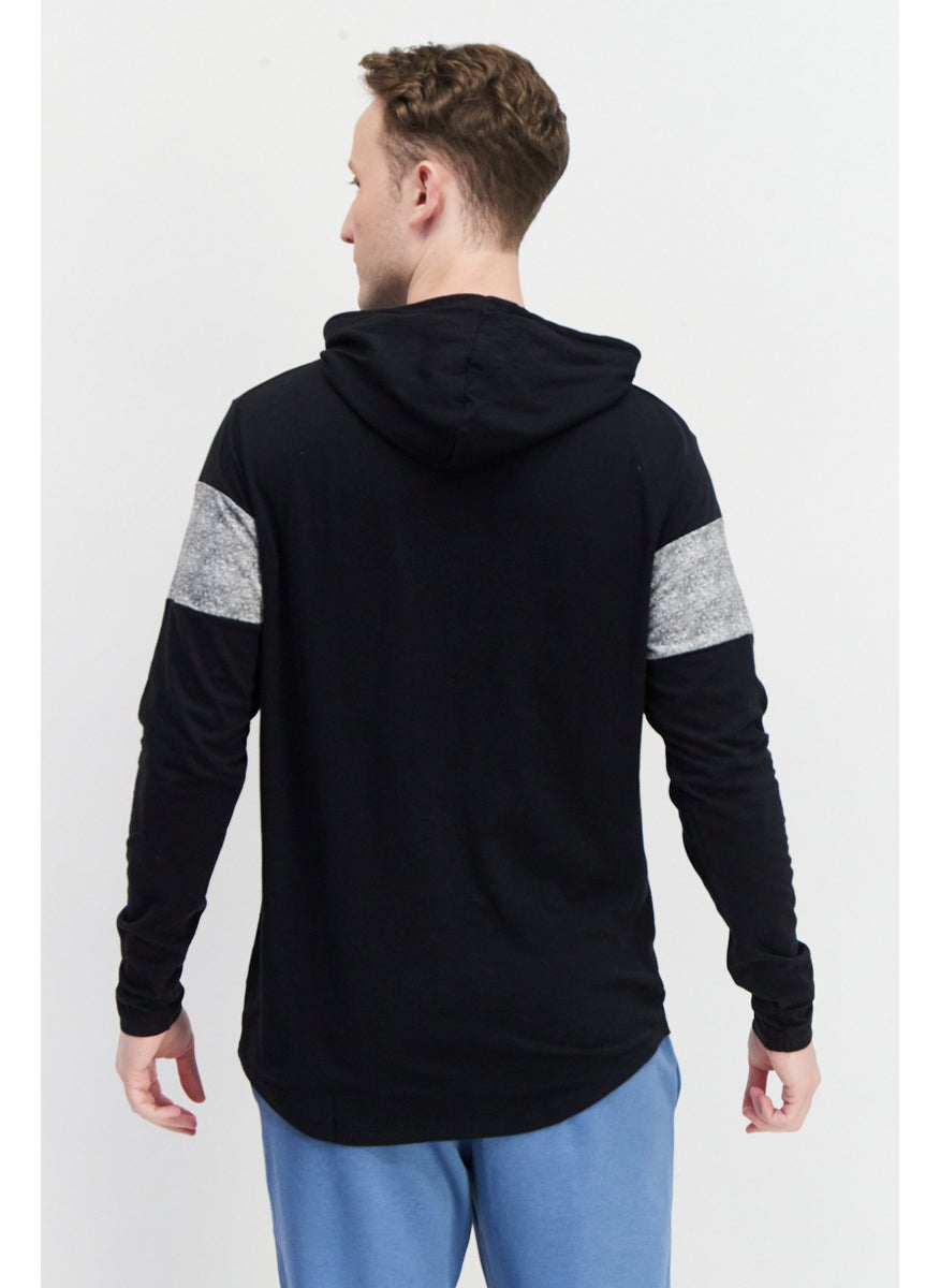 Men Hooded Brand Logo Long Sleeves Sweatshirt, Black/Grey - pzsku/Z4325BA055F36EA461E4EZ/45/_/1739801557/2d34db05-ce2b-4155-88e8-33d54590e162