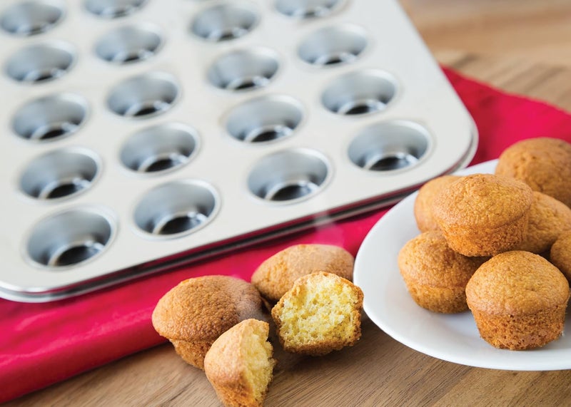 Fox Run Mini Muffin and Cupcake Pan, 24 Mini Cups, Stainless Steel Baking Pan, 10.5 x 13.75 x 1.5 inches, - Image 4