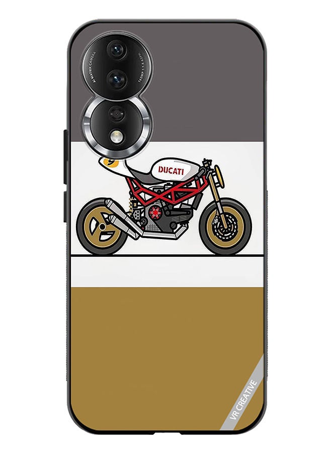 VR CREATIVE Protective Case Cover For Honor 80 Ducati Design Multicolour - Image 1