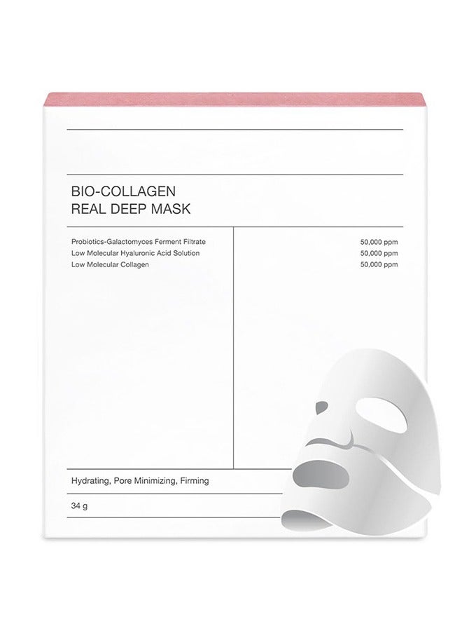 BIODANCE Bio-Collagen Real Deep Mask, Hydrating Overnight Mask, Pore Minimizing, Elasticity Improvement, 34g x4ea - Image 1
