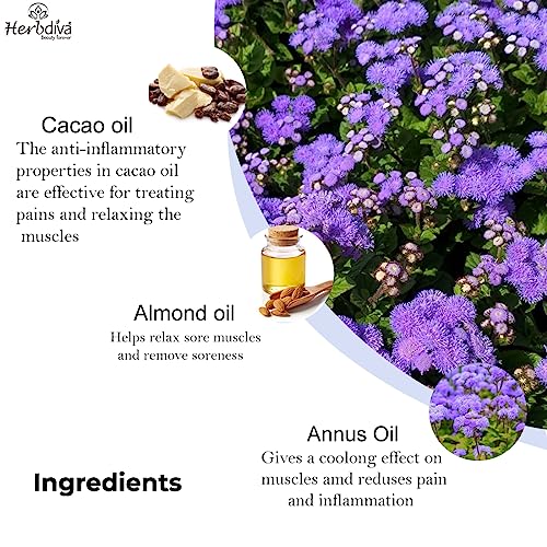 Herbdiva Choco Body Massage Oil, 500ml, Enriched With Almond Oil & Cacao Oil For A Soft, Smooth & Glowing Skin, Women & Men All Skin Types - Image 3