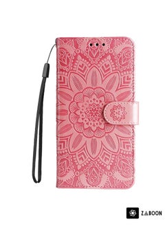 Embossing Sunflower Leather Wallet Case for Samsung Galaxy J7