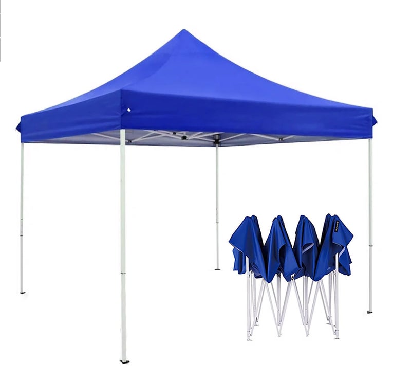 ROSEFINCH 10x10 ft Gazebo Tent Top Fabric Durable WeatherResistant Canopy for Outdoor Events Blue - Image 4