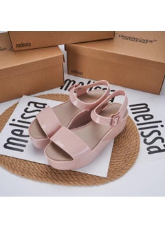 2023 Melissa Jelly Platform Sandals for Women Pink