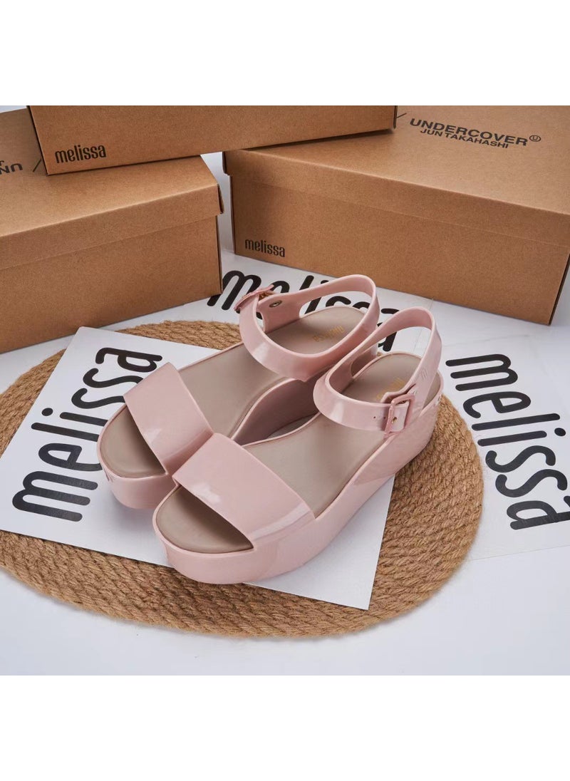 Generic - 2023 Melissa Jelly Platform Sandals for Women Pink - Image 1