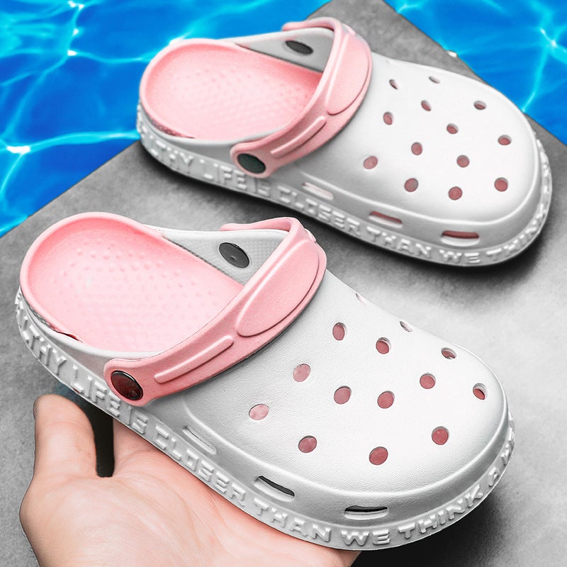 Children'S Cave Shoes Summer Children'S Home Middle And Big Children'S Boys Sandals Girls' Indoor Slippers Trendy Shoes - Image 1