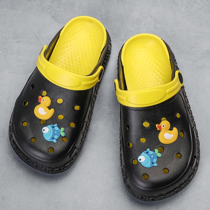 Children'S Cave Shoes Summer Children'S Home Middle And Big Children'S Boys Sandals Girls' Indoor Slippers Trendy Shoes - Image 5