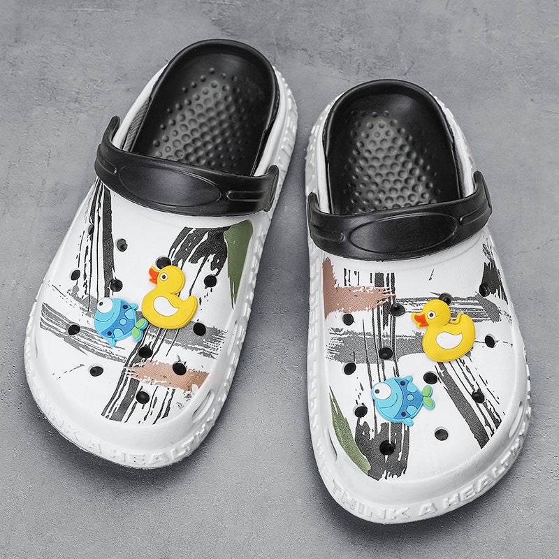 Children'S Cave Shoes Summer Children'S Home Middle And Big Children'S Boys Sandals Girls' Indoor Slippers Trendy Shoes - Image 4