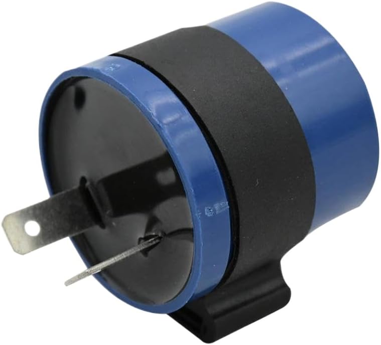 إشارة دراجة نارية عالمية وامضة تأشير المرحل جهاز إنذار 2 دبوس 6 فولت إلى 12 فولت أزرق - Image 1