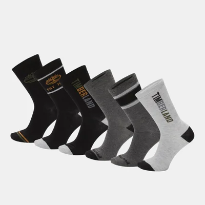 Timberland Multi Logo Crew Socks (6 Pairs)