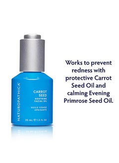 Naturopathica Carrot Seed Soothing Facial Oil, Rejuvenating Face Oil To Help Prevent Redness & Protect Skin, Hydrating Antioxidant Oil For Face, 1.18 Fl Oz  - Image 2