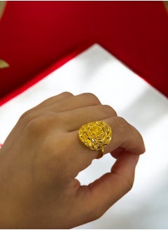 GOLDMAX 21k Gold Plated Ring For Women One Size  - Image 2
